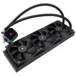Thermalright Frozen Prism 360 BLACK 360 mm AIO vandens au&scaron;inimas procesoriui, RGB, juodos spalvos