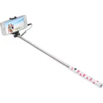 Ultron Selfie Hot Shot White &ndash; 15&ndash;45 cm Selfie lazdelė su užrakto mygtuku rankenoje, skirta i&scaron;maniesiems telefonams, pvz., Samsung Galaxy, iPhone ir kt. (173950)