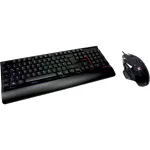Laidinė žaidimų klaviatūros ir pelės rinkinys INTER-TECH KC-3000 RGB ap&scaron;vietimas, USB jungtis