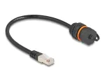 DeLOCK 88146 Tinklo kabelis RJ45 į RJ45 Cat.6A 0,25 m Juodas