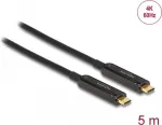 Delock 84090 aktyvusis optinis USB-C vaizdo kabelis, 4K 60 Hz, 5 m