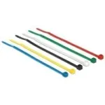Kabelio rai&scaron;tis DeLOCK 18627 nailonas juoda mėlyna žalia raudona skaidri geltona 100 vnt 100mm 2,5mm