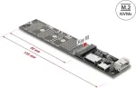 DELOCK OCuLink į M.2 Key M NVMe SSD adapteris keitiklis 64291
