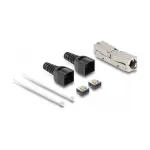 DeLOCK RJ45 mova LSA į LSA Cat.6A beįrankė juoda
