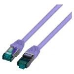 EFB RJ45 jungiamasis kabelis S/FTP Cat6A LSZH violetinis 0,25m 4x2xAWG27/7 pagal TIA/EIA568B ekranuotas perdavimo standartai 10Gbit