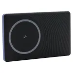 RealPower PB-5000 MAG kraunamoji baterija 5000 mAh, belaidis MagSafe suderinamas krovimas, USB-C, 20 W, itin plona, mėlyna