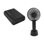 Ne&scaron;iojamas ventiliatorius ir power bank RealPower PB-10000 mini HD 10000mAh