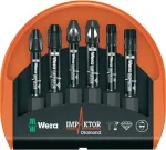 Wera 05057695001 Bit-Check 6 Impaktor 1 atsuktuvų antgalių rinkinys, 6 vnt.