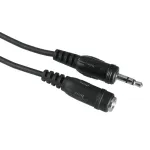 Audio kabelis Hama 00205105 5m 3,5mm lizdas &ndash; ki&scaron;tukas juodas