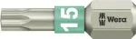 Wera 05 071033 001 TORX T15 antgalis, 25 mm, nerūdijantis plienas, &scaron;e&scaron;iakampis 1/4"