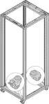 SCHROFF Lenkrollen - LENKROLLEN SET 200KG 50D 4 vnt (27230067)