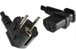 Microconnect PE010518L maitinimo laidas juodas 1,8 m CEE7/7 C13 jungtimi