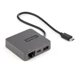 StarTech.com USB-C kelių prievadų adapteris &ndash; USB 3.1 Gen 2 Type-C mini dokas &ndash; USB-C į 4K HDMI arba 1080p VGA vaizdą &ndash; 10Gbps USB-A, USB-C, GbE &ndash; ne&scaron;iojamas kelioninis ne&scaron;iojamojo kompiuterio dokas &ndash; veikia su Thunderbolt 3