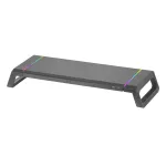 Mars Gaming MGS-ONE Black Chroma RGB reguliuojamas monitoriaus stovas su telefono ir plan&scaron;etės laikikliu bei USB 2.0 prievadu