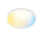 Prožektorius lubinis i&scaron;manusis WiZ Superslim Ceiling 14 W Wi-Fi/Bluetooth Baltas
