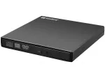 Sandberg USB DVD įrenginys, juodas, staliniui/ne&scaron;iojamam kompiuteriui, DVD Super Multi, USB 2.0, 24x