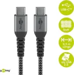 Goobay 49302 USB-C laidas, juodas