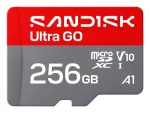 SanDisk Ultra GO microSDXC 256GB UHS-I Class 10 A1 V10 190MB/s su SD adapteriu SDSQUGN-256G-GN6MN