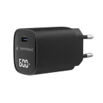 Gembird TA-UC-1C-PD60LCD-01-BK 60W USB Type-C greitasis įkroviklis su LCD ekranu, juodas