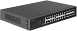 LogiLink 19 colių tinklo jungiklis 24 prievadai Gigabit nevaldomas juodas