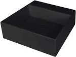 DEANTE Granito kompozito virtuvės kriauklė su čiaupo anga, juoda, 45 cm minimalus spintelės plotis