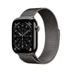&ldquo;Apple Watch Series 11 GPS + Cellular 46mm Slate Titanium Case with Slate Milanese Loop - S/M&rdquo;