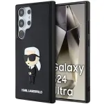 Karl Lagerfeld KLHCS24L3DRKINK Hardcase 3D Rubber Ikonik, skirta Samsung Galaxy S24 Ultra &ndash; juoda
