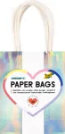 Folia Iridescent Paper Gift Bags Small Glossy 10-Pack