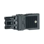 Hager G4703 3 polių įvesties lizdas (Wago) 1,5&ndash;2,5 mm&sup2; laidininkams, juodas