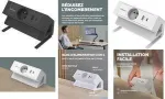 Fellowes Power Desk Maitinimo Juosta Tipas E Balta 3 AC Lizdai 2 USB-A 2m Laidas