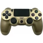 &bdquo;GameBox P4&ldquo; belaidis vibracinis &bdquo;Bluetooth&ldquo; valdiklis, skirtas &bdquo;PlayStation 4&ldquo; / asmeniniam kompiuteriui / televizoriui / TV dėžutei, auksinis