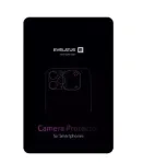 Evelatus Samsung Galaxy S23 Full Camera Lens Protector Armor - Grūdintas stiklas su aliuminio rėmeliu, 9H kietumas, juodas