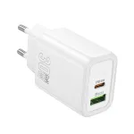 Hoco N63 Gentle PD30W+QC3.0 Įkroviklis (EU) Baltas