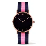 PAUL HEWITT Sailor Line Unisex Quartz Watch 39mm Stainless Steel Black Perlon Strap PHSARSTBNLP20