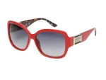 GUESS Women's GO00043-5866B Cat Eye Akiniai - Juodas Rėmas, Pilki Gradientiniai Lę&scaron;iai 58mm