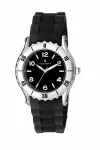 RADIANT Unisex Watch RA89001 (40mm) - nerūdijančio plieno tinklinė apyrankė, kvarcinis analoginis, juodas ciferblatas