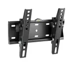 Gembird WM-42T-02 nuožulnus televizoriaus tvirtinimas prie sienos 23&ndash;42", kampas -12&deg;/+12&deg;, VESA 75x75&ndash;200x200, iki 30 kg, 5,3 cm nuo sienos, i&scaron; plieno, juodas