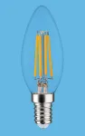 SYNERGY21 LED Retrofit E14 Candle Clear 4-5W &scaron;iltai balta, reguliuojamo ry&scaron;kumo