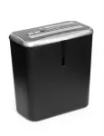 WALLNER Shredder XD805 CD kryžminio pjovimo popieriaus smulkintuvas, 8 lapai, 15 l, juodas