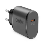 SBS TETR1CPD25 25W USB-C Power Delivery sieninis įkroviklis &ndash; juodas