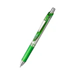 Pentel EnerGel Xm užtraukiamas gelinis ra&scaron;iklis &ndash; žalias &ndash; 0,35 mm &ndash; sidabriniai akcentai