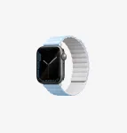 UNIQ Revix Reversible Magnetic Strap for Apple Watch Series 1/2/3/4/5/6/7/8/9/SE/SE2/SE3/Ultra/Ultra 2/Ultra 3 42/44/45/49mm White-Blue