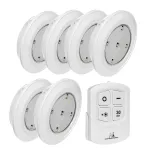 Maclean Energy MCE165 nuotolinio valdymo LED lempų rinkinys, AAA baterijos, 6 vienetai rinkinyje