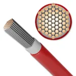 Saulės kabelis QOLTEC 53852 6 mm&sup2;, 100 m ritė, raudonas