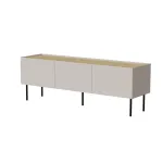 TV spintelė Cama Meble FELLINI 150x40x52 cm, ka&scaron;myro rėmas, aliejumi dengtas ąžuolo vir&scaron;us