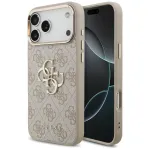 GUESS 4G Big 4G Classic Logo dėklas, skirtas iPhone 17 Pro Max / 18 Pro Max &ndash; rožinio aukso