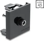 Delock Easy 45 modulis DC 5.5 x 2.5 mm lizdas į DC 5.5 x 2.1 mm ki&scaron;tuką, juodas