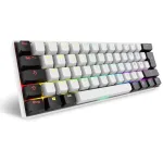 Sharkoon SGK50 S4 klaviatūra USB QWERTZ voki&scaron;ka balta RGB LED 60%