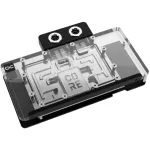 Vandens blokas vaizdo plok&scaron;tei Alphacool Core RX 9070 XT Hellhound+ Skaidrus Chromas su galine plok&scaron;te