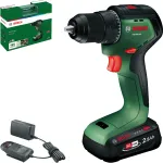 Bosch PSR 18V-60 akumuliatorinis gręžtuvas-suktuvas su 2,5 Ah akumuliatoriumi ir įkrovikliu